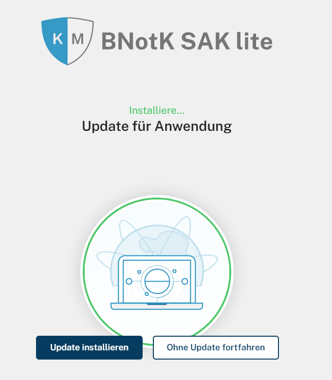 Bild 1 - Update BNotK SAK lite