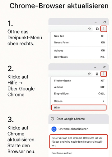 Schritte Chrome Sicherheitlücke Schliessen